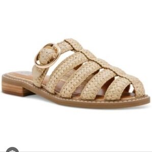 DV By Dolce Vita Rffia Fishermans Sandals Mules 6.5 NWT